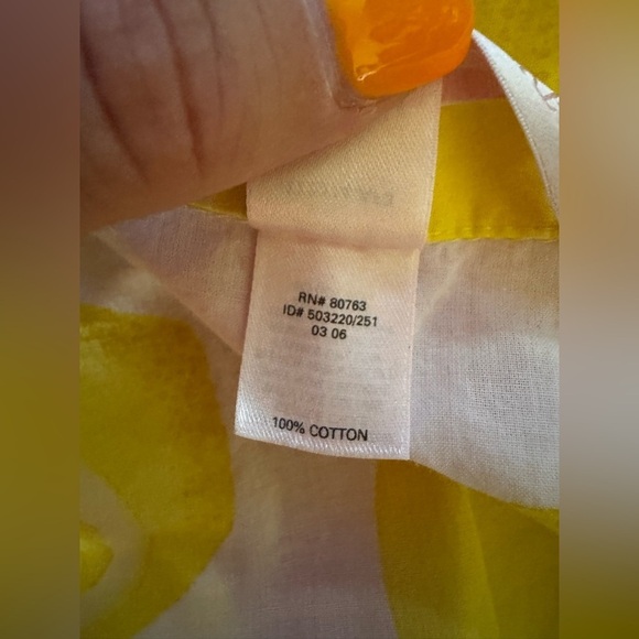 Victoria Secret Lemon Print Pajama Top Size XL - Picture 4 of 5